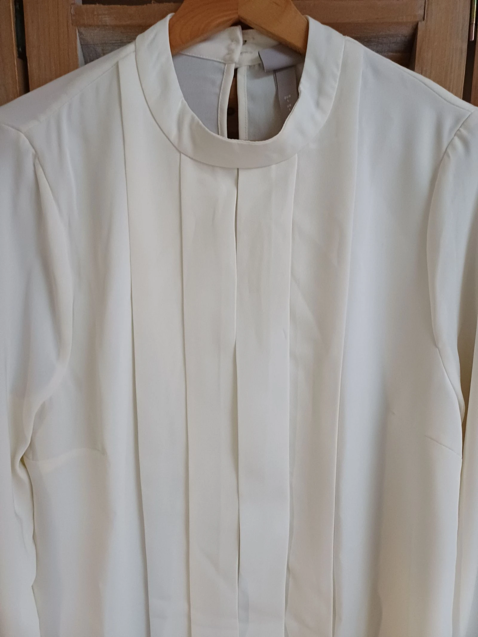 Blusa branca elegante de mangas compridas - 40 - H&M – photo 2